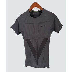 Falke Mens Gray Seamless Athletic T-Shirt Stretchy Fit Size S-M Polyamide Blend